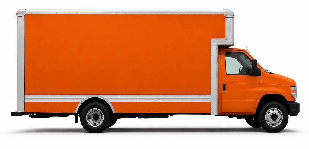 Junk Vanish branded truck — side view