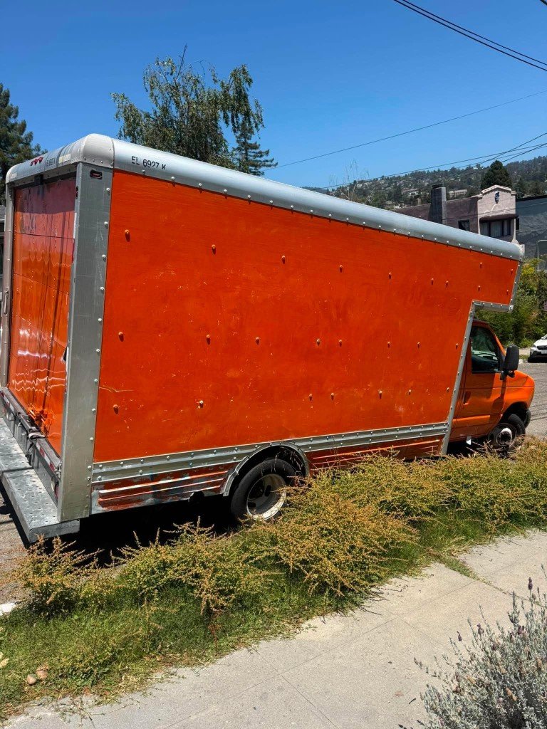 Real truck side view